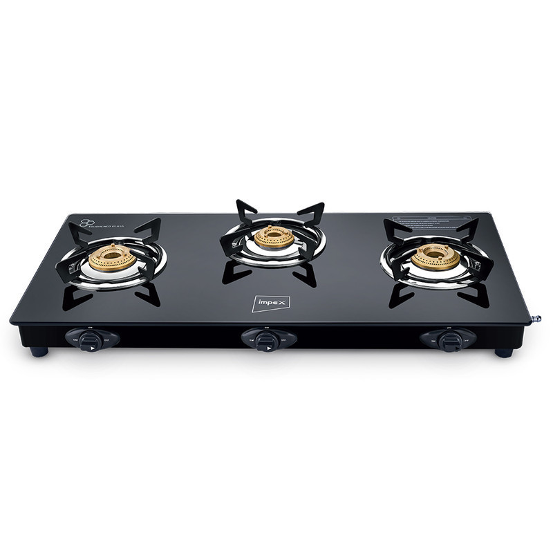 Impex Specta Ignite 3B Glass top Gas Stove