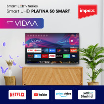 Impex 50 Inch 4K Ultra HD VIDA OS Smart LED TV - PLATINA 50 UHD SMART 