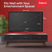 Impex 40 Inch HD Ready Flat Standard LED TV - GLORIA 40