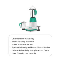 Impex BL 315A 550 Watts Blender Featuring ABS Body, White