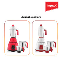 Impex BL 320C 750 Watts 3 IN 1 Mixer Grinder, Multicolor