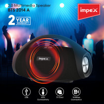Impex BTS 2014A 2.0 Multimedia Speaker with Multi-Device Serial Function