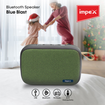 Impex Blue Blast 700mAh 3.0W Bluetooth Speaker (Multicolor)