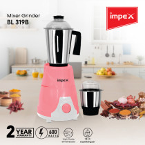 Impex BL 319B Mixer Grinder with 600W Powerful Motor