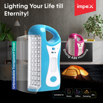 Impex CB 2284 4500mAh 2 pcs Combo LED Rechargeable Lantern 
