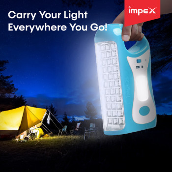 Impex CB 2284 4500mAh 2 pcs Combo LED Rechargeable Lantern 