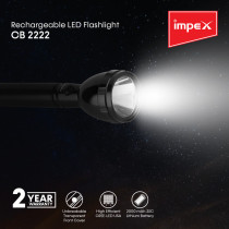 Impex CB 2222 2000 mAh 2 Pcs Combo  Rechargeable LED Flashlight