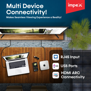 Impex 65 Inch 4K Ultra HD Smart LED TV - GLORIA 65 UHD SMART 