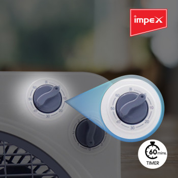 Impex BF 7510 30 Watts 10 Inch Box Fan with 3 Speed Modes