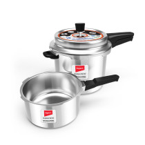 Impex DELIGHT 5 C3 Aluminium Pressure Cooker 5 Ltr+3 Ltr with Dripless series