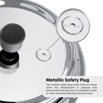 Impex DELIGHT 5 C3 Aluminium Pressure Cooker 5 Ltr+3 Ltr with Dripless series