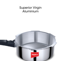 Impex ECO 3 Litre aluminum pressure cooker with Gasket Release System