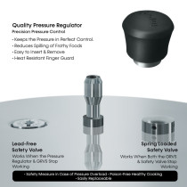 Impex EP 3C5 5ltr + 3ltr Stainless Steel Pressure Cooker Combo Pack