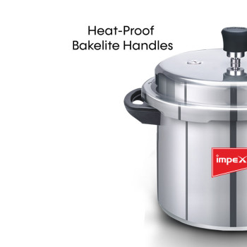 Impex ECO 5 Litre aluminum pressure cooker with Gasket Release System
