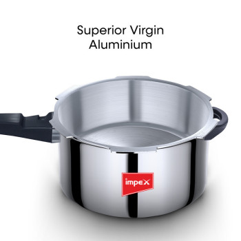 Impex ECO 5 Litre aluminum pressure cooker with Gasket Release System