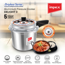 Impex DELIGHT 3 Aluminium Pressure Cooker with Dripless series