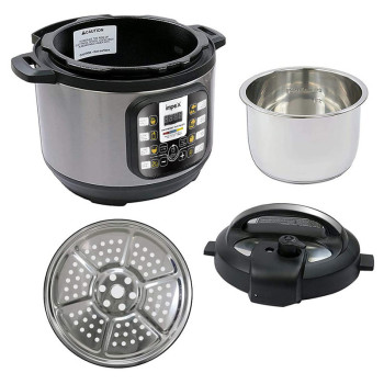 Impex EPC 6 Liter 1000 W Electric Non-Stick Pressure Cooker