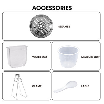 Impex EPC 6 Liter 1000 W Electric Non-Stick Pressure Cooker