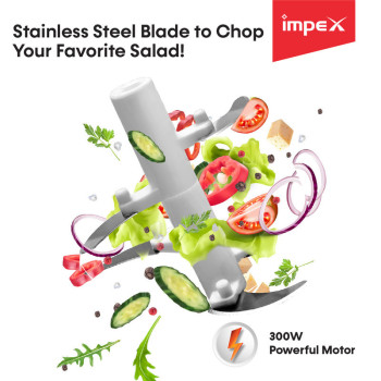 Impex FC 3203 300 Watts Food Chopper With Motor Overheat Protector