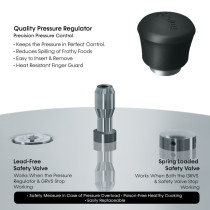 Impex EP 5 liter Stainless Steel Pressure Cooker with Induction Base