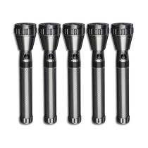 Impex CB 5555 Rechargeable High Bright LED Flashlight 5 Pcs Combo 