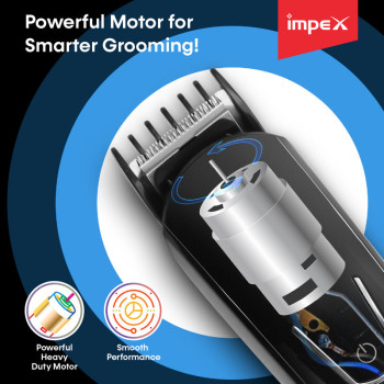 Impex GK 402 600mAh-8-In-1 Professional Trimmer Black/Silver