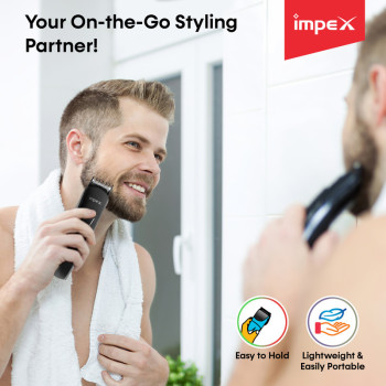 Impex GK 402 600mAh-8-In-1 Professional Trimmer Black/Silver
