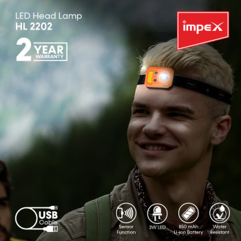 Impex HL 2202 850 mAh Rechargeable LED Headlamp