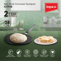 Impex ICTP 28 Non-Stick Cookware Twin Pack with Uniform Heat Distribution Technology