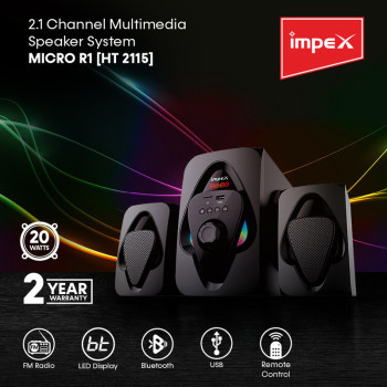 Impex HT 2115 2.1 Multimedia Speaker (Micro R1) with Acoustimass Speaker Technology
