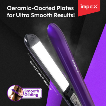 Impex HS 302 Hair Straightener featuring PTC Fast Heating