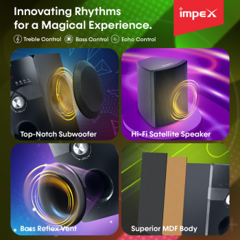 Impex HT 5106 170W 5.1 Multimedia Speaker (Bang) 