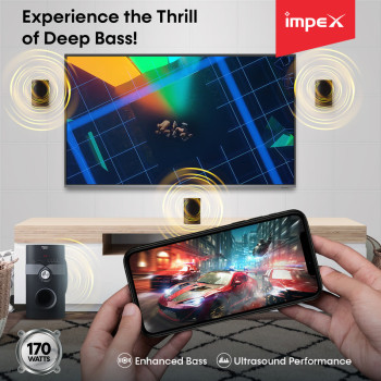 Impex HT 5106 170W 5.1 Multimedia Speaker (Bang) 