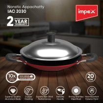 Impex IAC 2030 Non-Stick Appa chatty with 20CM Diameter 