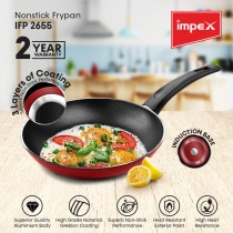 Impex IFP 2655 non-stick fry pan With 3Layer of coating 