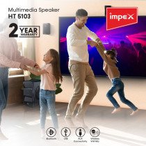 Impex HT 5103 140W Multimedia Speaker 5.1 (Blue Rock) 