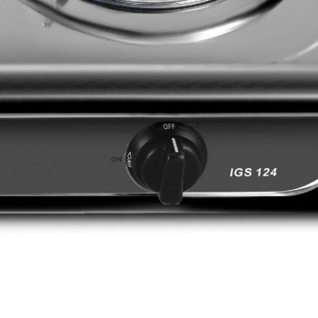 Impex IGS 124 2 Burner Stainless Steel Gas Stove With Auto Ignition