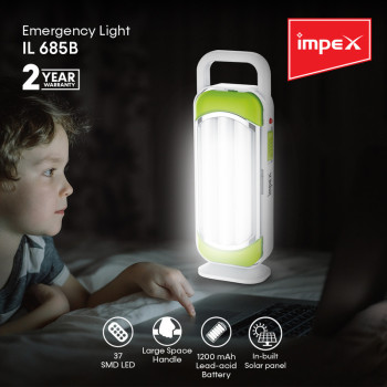 Impex IL 685B 1200 mAh LED Rechargeable Emergency Light