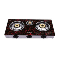 Impex IGS 1233FD 3 Burners Glass Top Gas Stove with Toughened Glass Top