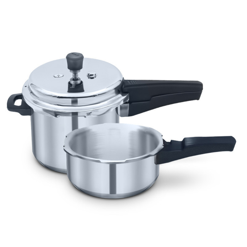 Impex IPC 5C3 5 Litre + 3 Litre Combo Aluminum Pressure Cooker