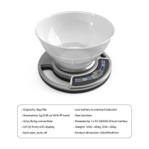 Impex KS 01 Bowl Electronic Kitchen Scale with Tare function