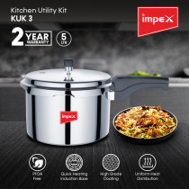 Impex KUK 3 2Pcs Kitchen Utility Kit with High-Grade Non-Stick Greblon Coating