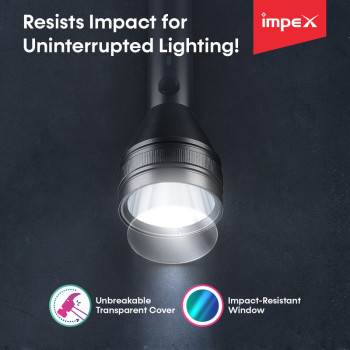 Impex LEADER L2 2000 mAh Rechargeable LED Flashlight