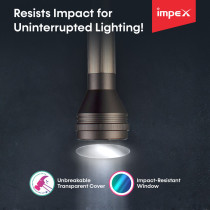 Impex LEADER PLUS P1 4000 mAh Rechargeable LED Flashlight