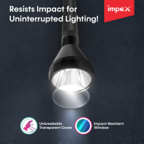 Impex LUMIN X6 Rechargeable 5 W Cree LED Flashlight