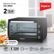 Impex OV 2903 63 Litre 2200 Watt Electric Oven with Convection function