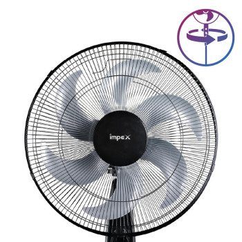 Impex PF 7504 16 Inch 75W Pedestal Fan with 100 p Copper Motor