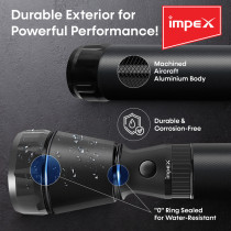 Impex LUMIN X0 300mAh Rechargeable  5 W Cree LED Flashlight