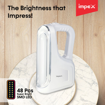 Impex RescueBeam LED Rechargeable Emergency Lantern with 2 Level Brightness Adjustment (SHINE LB)