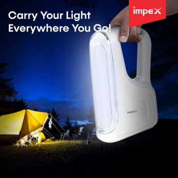 Impex RescueBeam LED Rechargeable Emergency Lantern with 2 Level Brightness Adjustment (SHINE LB)